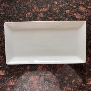 Palate and Plate Rectangular White Platter